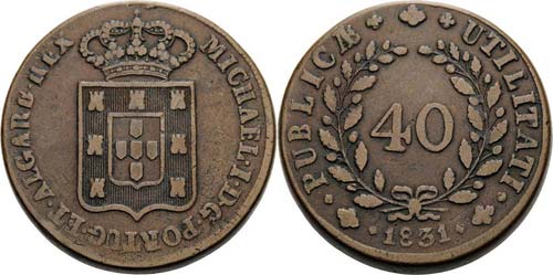 Portugal Miguel I. 1828-1834 40 ... 