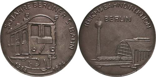 Berlin  Bronzegußmedaille 1974 ... 