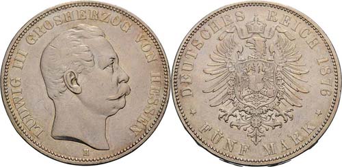 Hessen Ludwig III. 1848-1877 5 ... 
