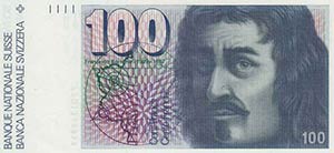 Ausland Schweiz 100 Franken 1975 10 Franken ... 