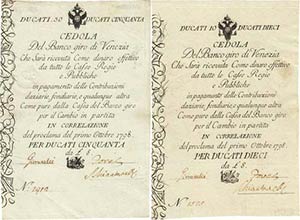 Ausland Italien-Venedig 50 Ducati 1.10.1798 ... 