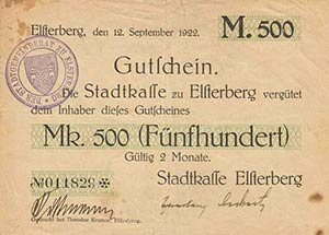 Städte und Gemeinden nach 1914 Elsterberg ... 