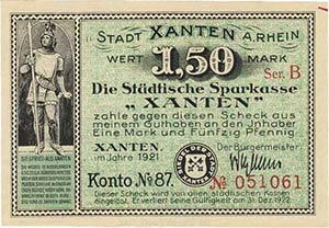 Städte und Gemeinden nach 1914 Xanten (NRW) ... 