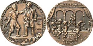 Drittes Reich  Bronzegußmedaille 1923 (K. ... 