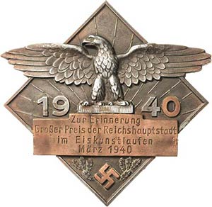 Drittes Reich  Einseitige Zinkplakette 1940 ... 
