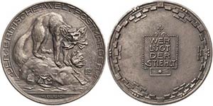 Erster Weltkrieg  Eisengußmedaille 1916 (W. ... 