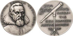 Personenmedaillen Kepler, Johannes 1571-1630 ... 