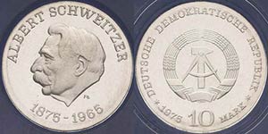 Gedenkmünzen Polierte Platte  10 Mark 1975. ... 