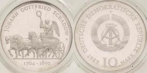 Gedenkmünzen Polierte Platte  10 Mark 1989. ... 