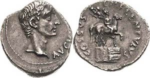 Kaiserzeit Augustus 27-14 v. Chr Denar 12 v. ... 