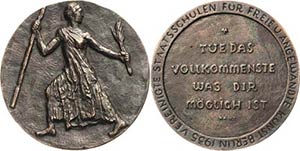Berlin  Bronzegußmedaille 1935 (unsigniert) ... 