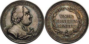 Herrnhut  Silbermedaille 1772 (Voullaire) ... 