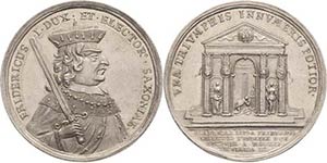 Leipzig  Silbermedaille 1709 (unsigniert) ... 