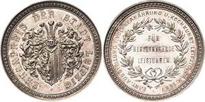 Leipzig  Silbermedaille 1887. Auszeichnung ... 