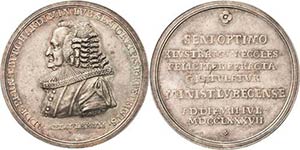 Lübeck-Stadt  Silbermedaille 1787 (Marenz) ... 