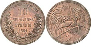 Deutsch-Neuguinea  10 Neu-Guinea-Pfennig ... 