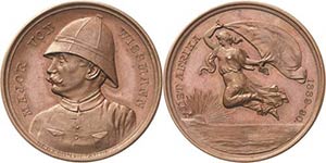 Deutsch Ostafrika  Bronzemedaille 1890 ... 