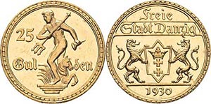 Ausgaben des Freistaates  25 Gulden 1930 (A) ... 