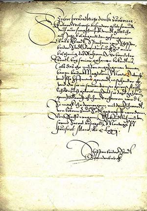  Brandenburg Brief um 1672. Brief der ... 
