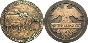 Drittes Reich  Große Bronzegußmedaille ... 