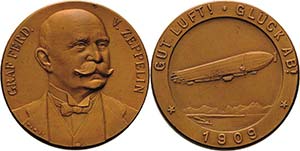 Luft- und Raumfahrt  Bronzemedaille 1909 ... 