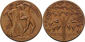  Römer, Georg 1868-1922 Bronzemedaille o.J. ... 
