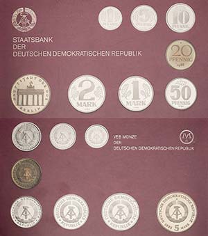 Kursmünzensätze in Polierter Platte  1, 5, ... 