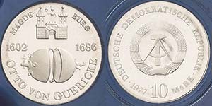 Gedenkmünzen Polierte Platte  10 Mark 1977. ... 