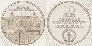 Gedenkmünzen Polierte Platte  10 Mark 1985. ... 