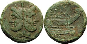 Römische Republik Anonym 211-207 v. Chr As ... 