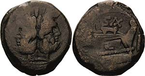 Römische Republik Cluvius Saxula 169-158 v. ... 