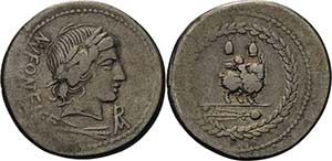 Römische Republik Mn. Fonteius C.F. 85 v. ... 