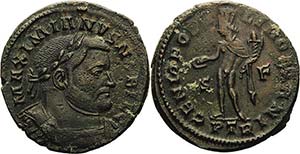 Kaiserzeit Galerius Caesar 293-305 Follis ... 