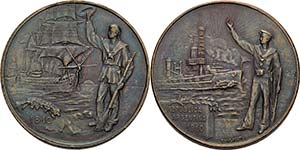 Argentinien  Bronzemedaille 1910 (C. Rossi) ... 