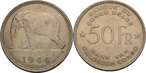 Belgisch-Kongo Leopold III. 1934-1950 50 ... 
