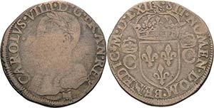 Frankreich Karl IX. 1560-1574 Teston 1562, ... 