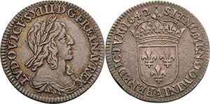 Frankreich Ludwig XIII. 1610-1643 1/12 Écu ... 