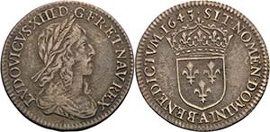 Frankreich Ludwig XIII. 1610-1643 1/12 Ecu ... 