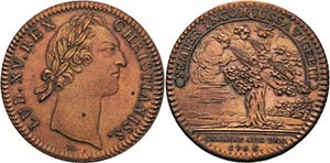 Frankreich Ludwig XV. 1715-1774 Bronzejeton ... 