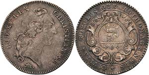 Frankreich-Rouen  Silberjeton 1758, (FM = ... 
