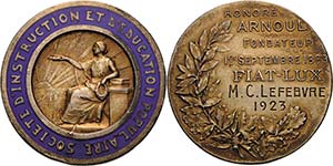 Frankreich-Medaillen und Marken  ... 