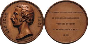 Italien-Medaillen  Bronzemedaille 1853 (A. ... 