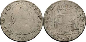 Mexiko Karl III. 1759-1788 8 Reales 1787, ... 