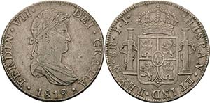 Mexiko Ferdinand VII. 1808-1821 8 Reales ... 
