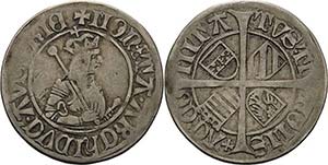 Habsburg Maximilian I. 1493-1519 6 Kreuzer ... 