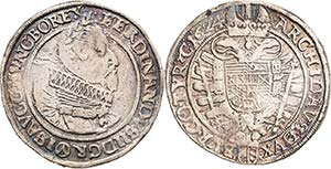 Habsburg Ferdinand II. 1619-1637 Taler 1624, ... 