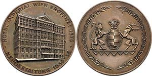Medaillen Wien Versilberte Bronzemedaille ... 