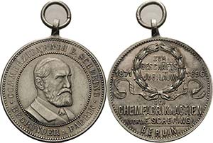 Berlin  Versilberte Bronzemedaille 1896 ... 