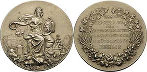 Berlin  Vergoldete Silbermedaille 1899 ... 