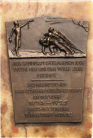 Essen  Einseitige Bronzegußplakette 1925 ... 